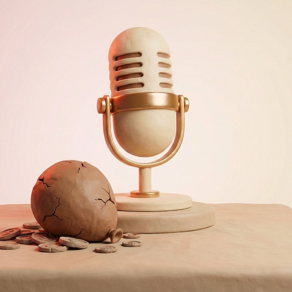 אייקון מיקרופון מקצועי מחימר