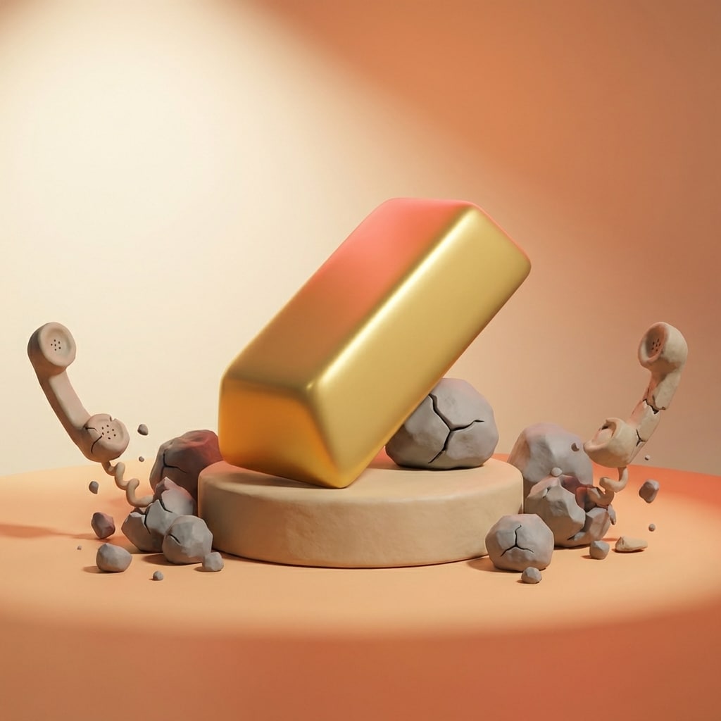 מטיל זהב מחימר בתקריב המייצג את הרווח מקמפיין תשדירים