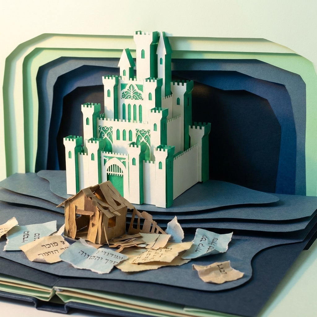 אייקון של מבצר נייר יציב המסמל ביטחון כלכלי