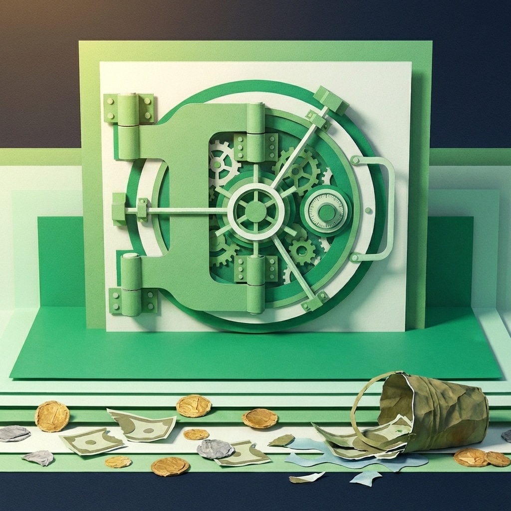 אייקון כספת נייר ירוקה