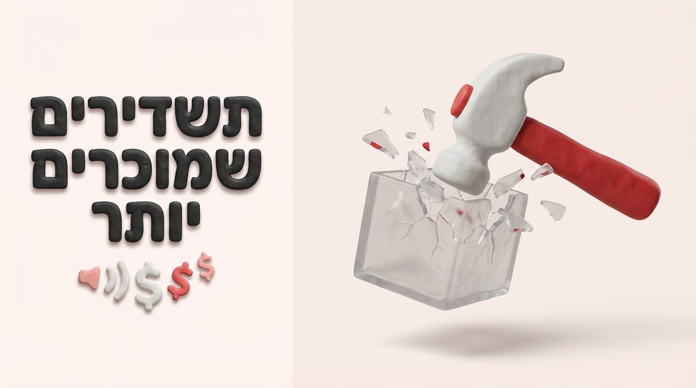 תשדירים | 3 סודות גאוניים להגדלת יחס ההמרה ב-2026