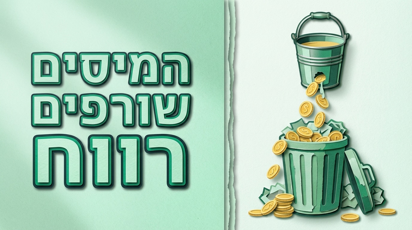 תמחור ורווחיות | 4 טעויות מס שישרפו לכם את הרווח הנקי השנה