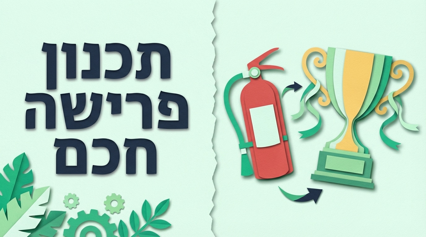 תכנון פרישה | 4 כללים קריטיים שיהפכו אתכם מ'מכבי שריפות' למנהלים אסטרטגיים