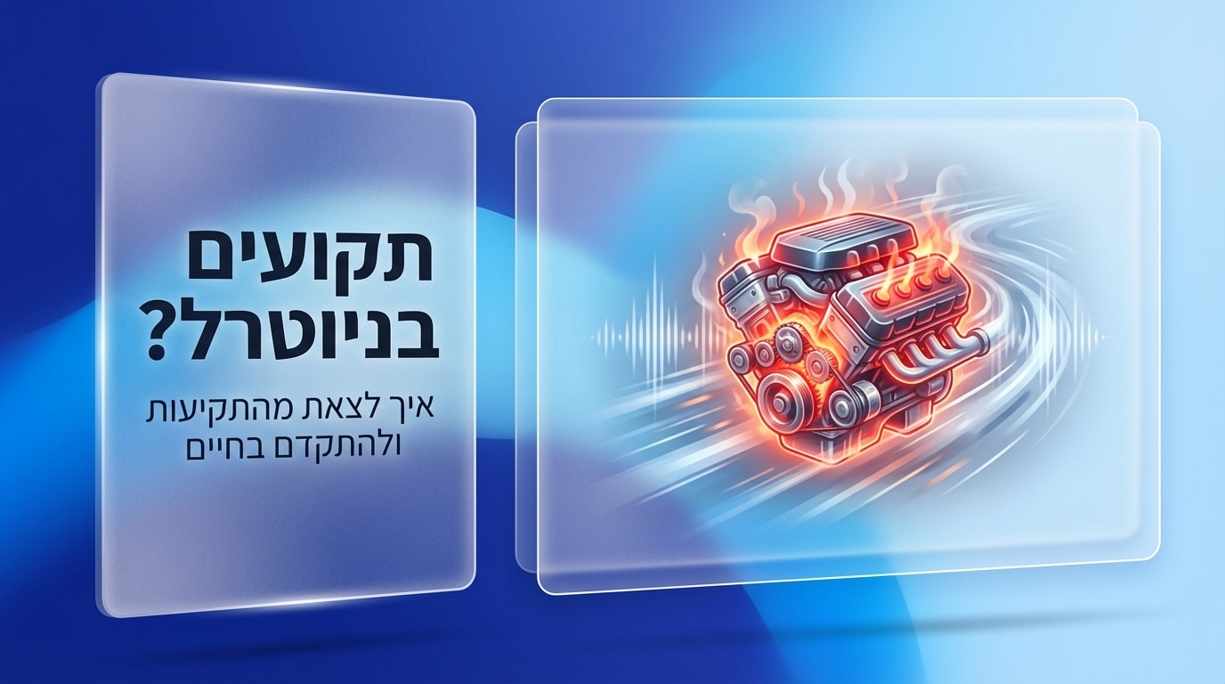 ניהול עסק | 5 סימנים שהחברה שלכם עובדת על ניוטרל במקום על טורבו