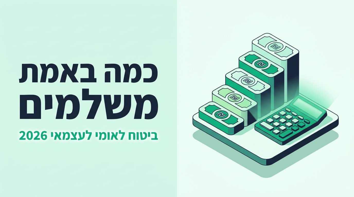 דמי ביטוח לאומי לעצמאי 2026: מדרגות מטבעות ומחשבון בירוק, כמה באמת משלמים